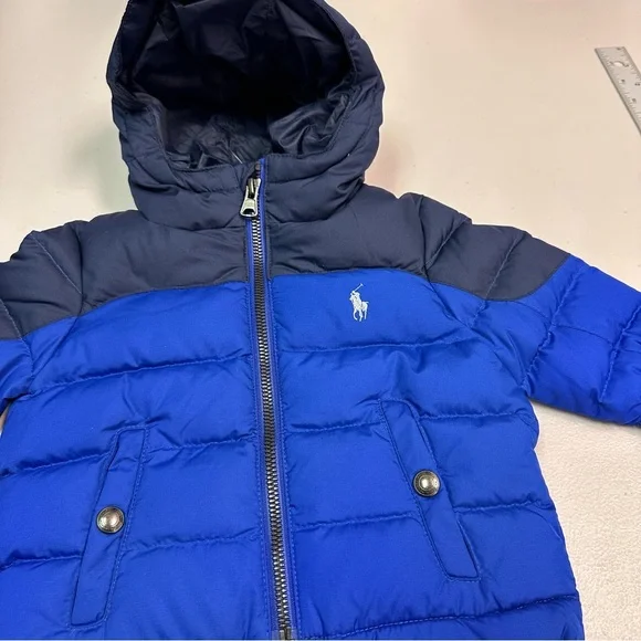 Ralph Lauren | Navy and Royal Blue Hooded Jacket - Picture 3 of 8